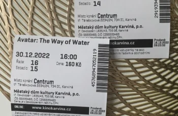lístky do kina na Avatar
