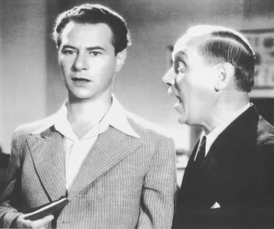 Ladislav Pešek během natáčení filmu Škola základ života