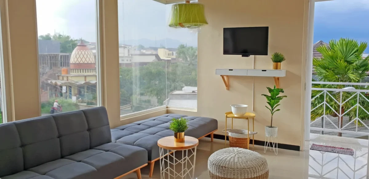 televize v obýváku