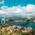 Výhled na most v Istanbulu