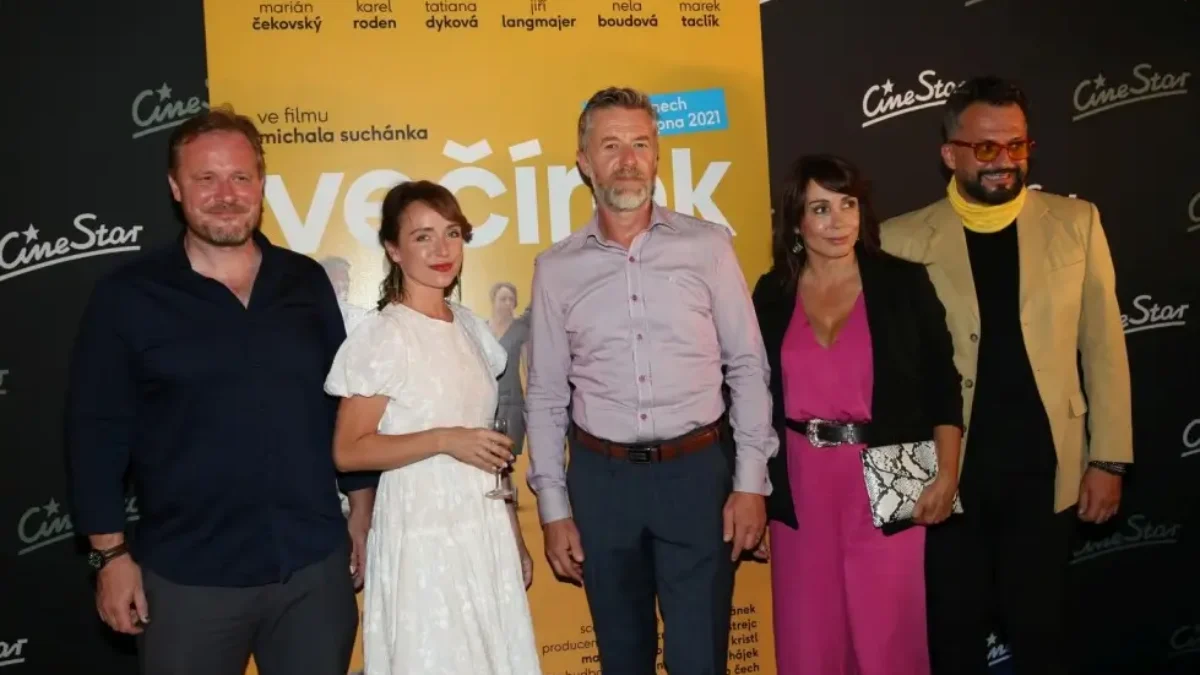 Čeští herci na premiéře filmu Večírek.