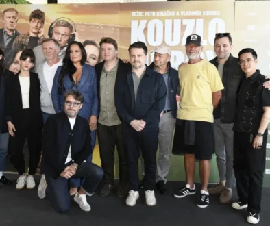 Fotografie z prezentace filmu Kouzlo derby.
