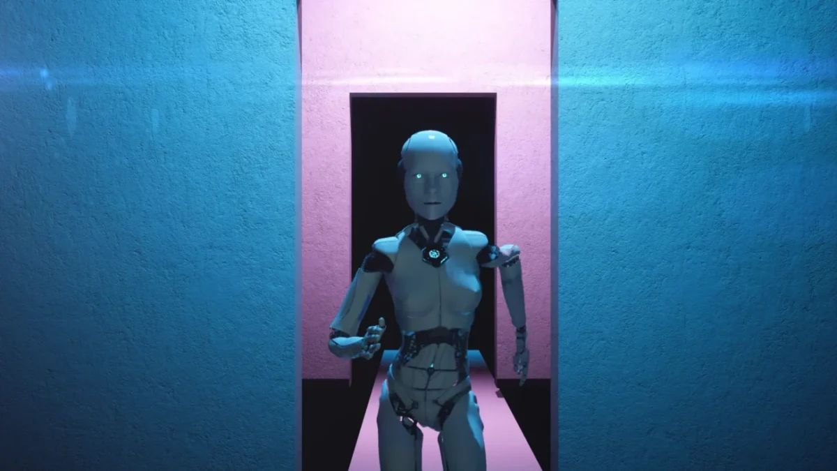 Chodící robot.