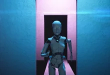 Chodící robot.