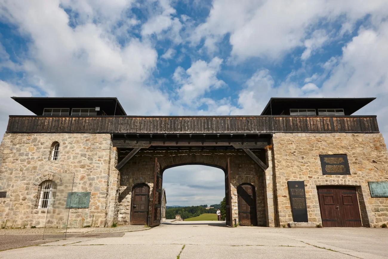 Koncentrační tábor Mauthausen. 