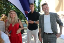 Lidé na akci televize Nova.
