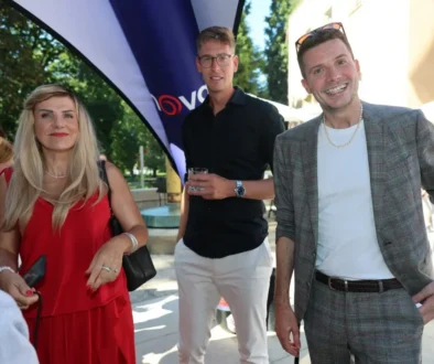 Lidé na akci televize Nova.