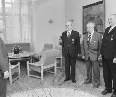 Rozdávání Řádu Klementa Gottwalda.