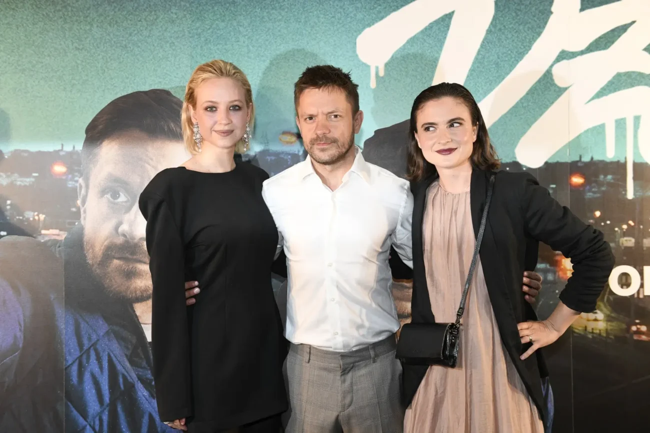 Jiří Mádl, Eva Podzimková a Diana Dulínková na premiéře filmu Džob.