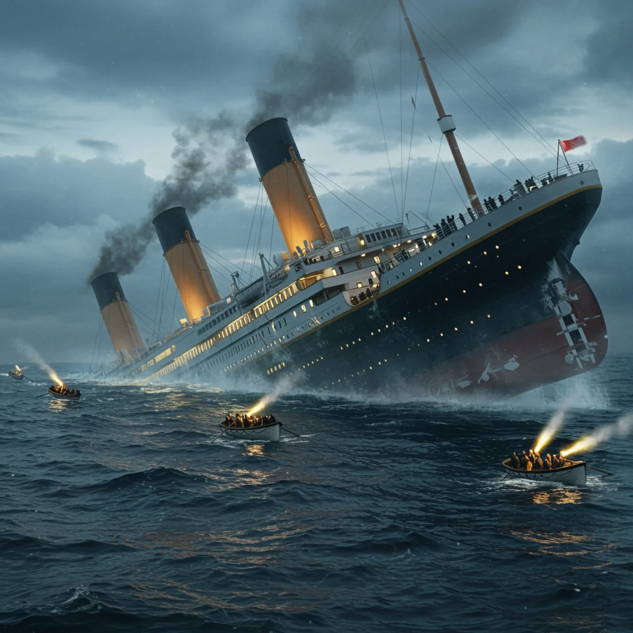 I tragédie může zachovat nekonečnou lásku. Zdroj: Shutterstock | TVGURU.cz Potápějící se Titanic.
