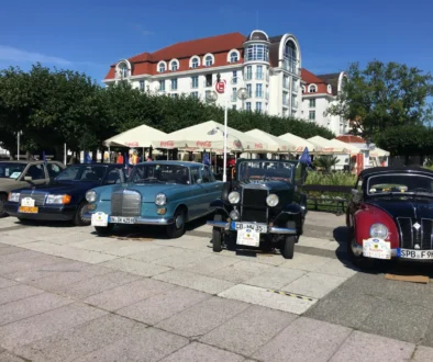 Baltské moře a hotel naproti