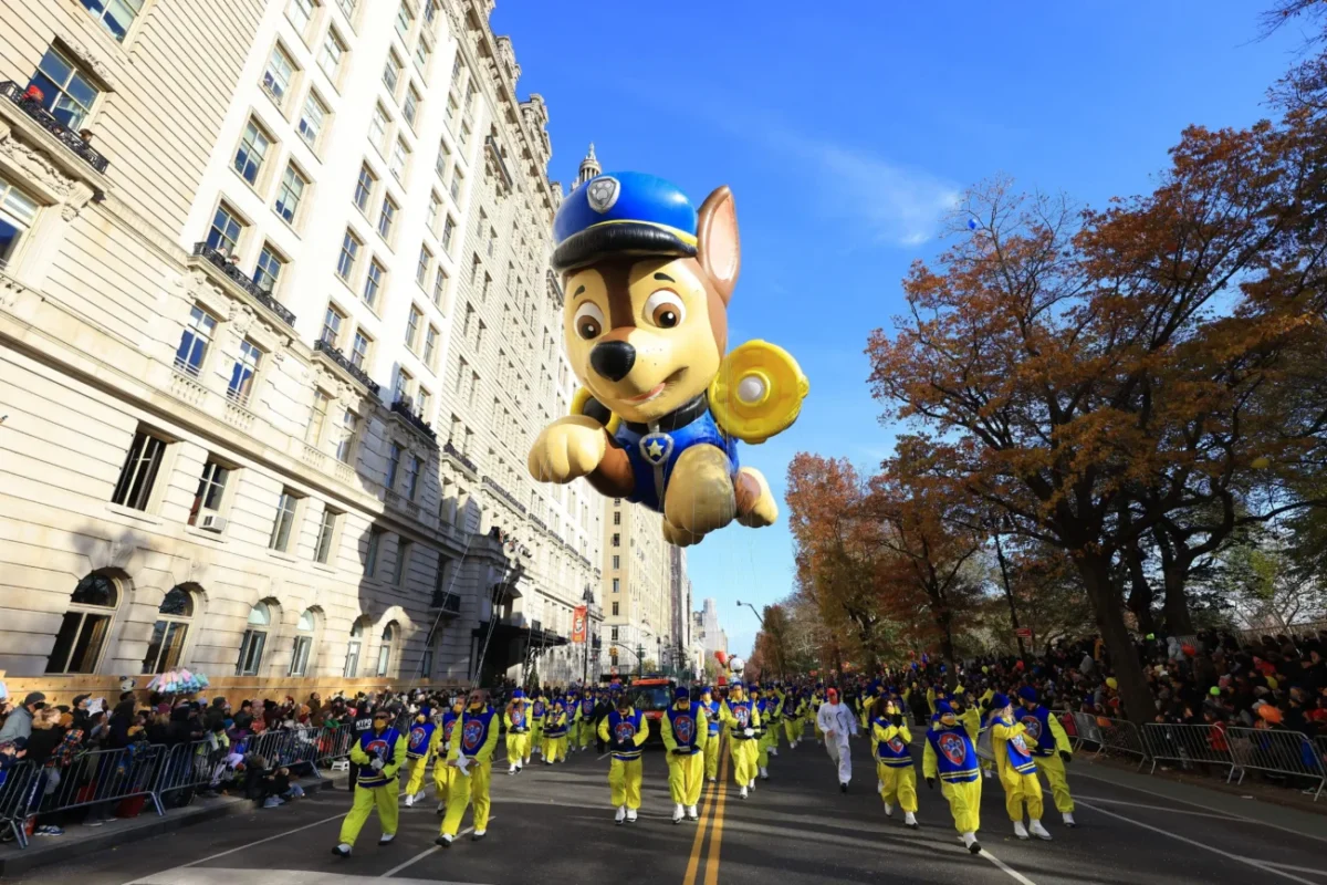 tlapková patrola jako balonek v new yorku