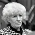 Olga Havlová na černobílé fotografii.