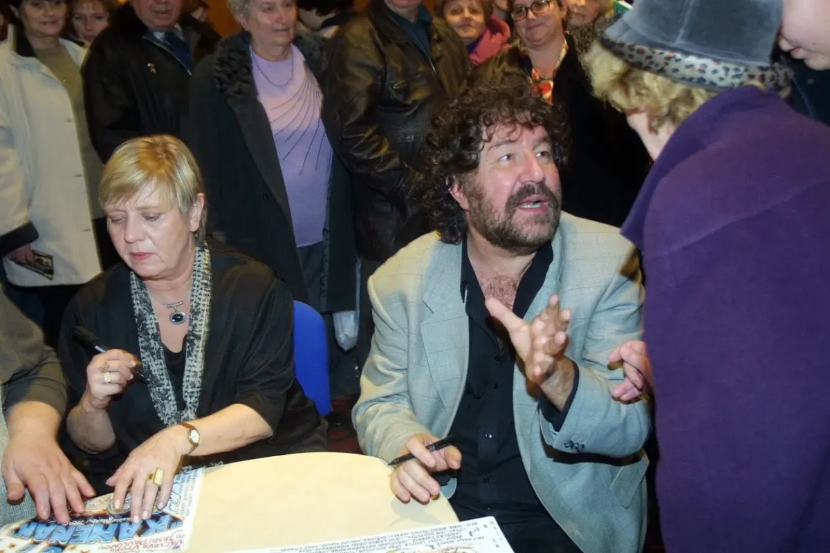 Zdeněk Troška s herečkou.