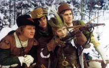 Libuše Šafránková s ostatními herci v pohádce Popelka.