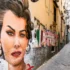 Sophia Loren namalovaná na zdi v Itálii.