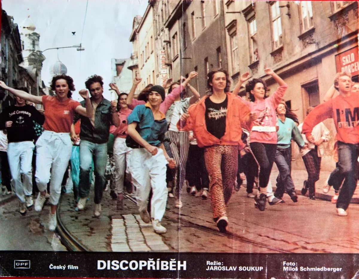 film Discopříběh na dobovém plakátu
