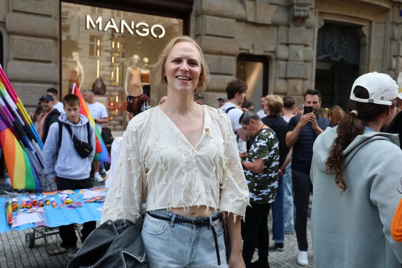 Daniela Špinar v roce 2025 na Prague pride