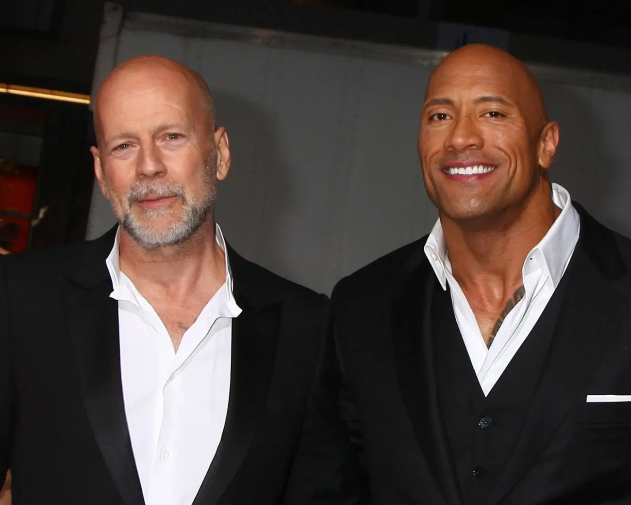 Bruce Willis a Dwayne Johnson 