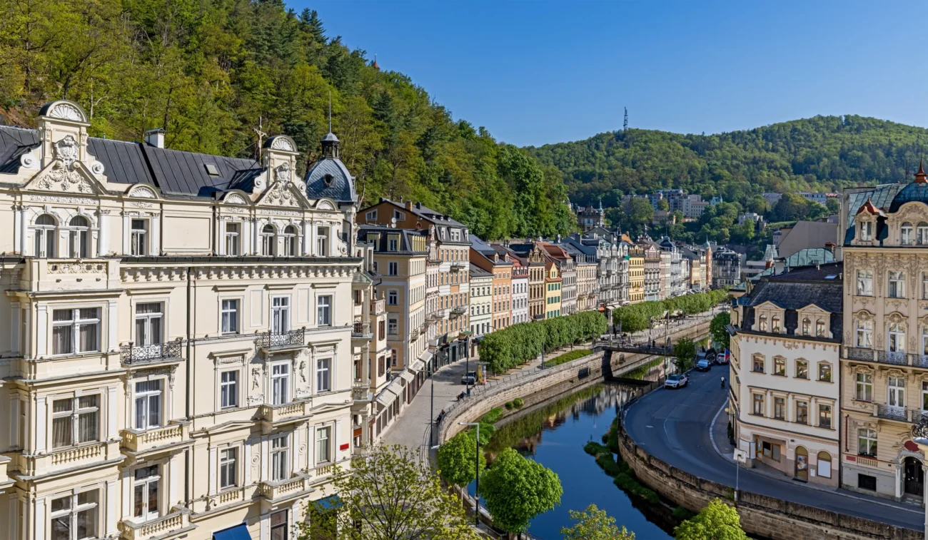 Pohled na Karlovy Vary.