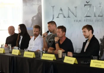 snímek z tiskové konference k filmu Jan Žižka