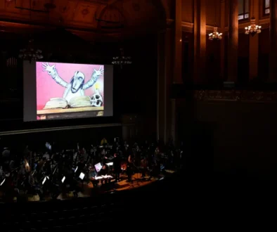 promítání pohádky Čarodějův učeň za doprovodu Filharmonie