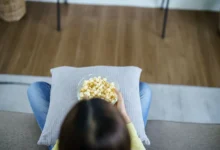 sledování filmu