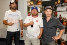 Leoš Noha, Ladislav Hampl, Jakub Kohák DVD a Blu-ray s filmem Okresní přebor: Poslední zápas Pepika Hnátka se křtilo 5. 9. 2012 v prostorách Megastore Bontonland pražského Paláci Koruna.