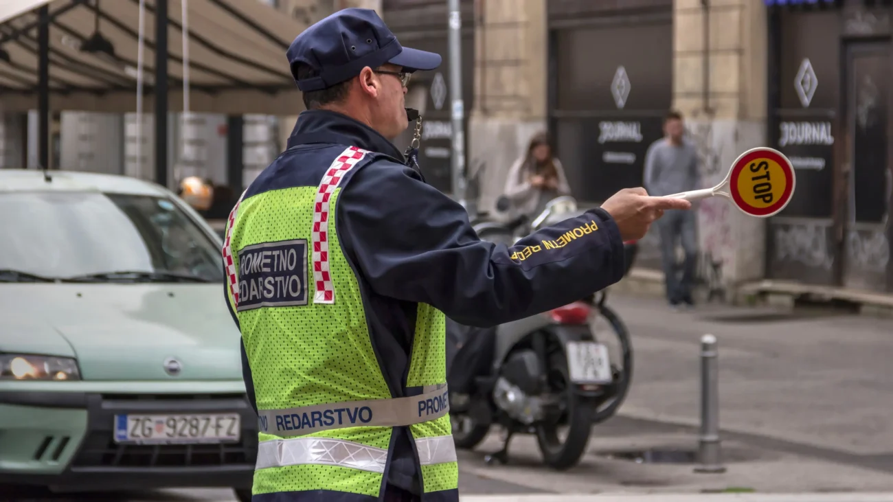 Policista v Chorvatsku.