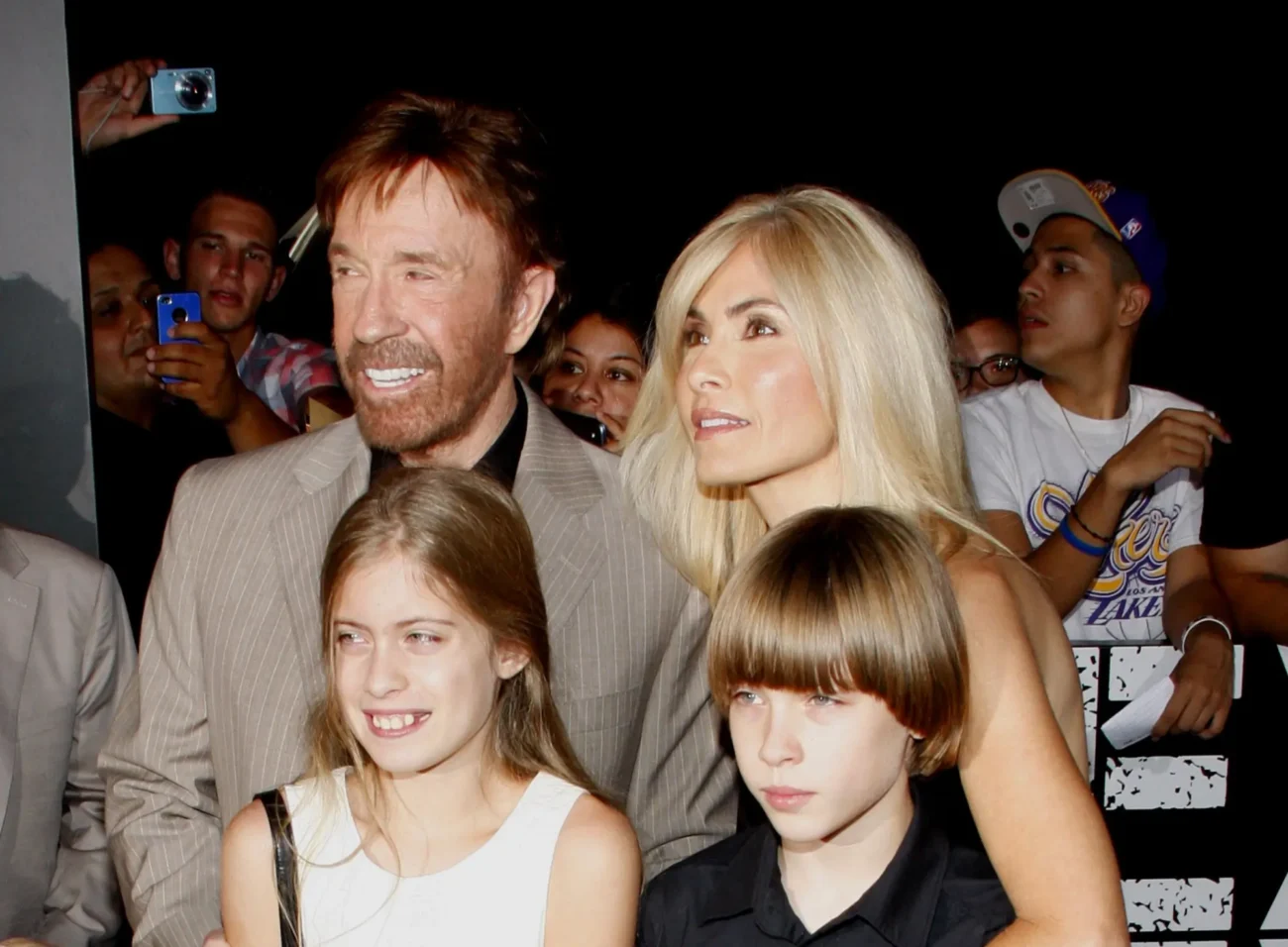 Chuck Norris s rodinou