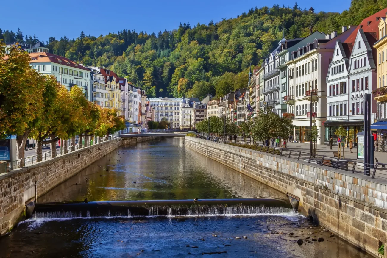 Pohled na Karlovy Vary.