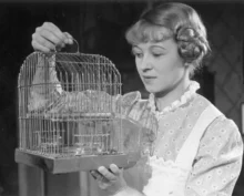 československá herečka Nataša Gollová v divadelní hře Ulička odvahy