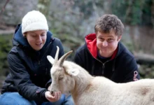 účastníci soutěže Malá farma Honza a Veronika