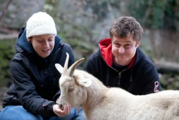 účastníci soutěže Malá farma Honza a Veronika