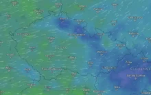 Meteorologická mapka České republiky