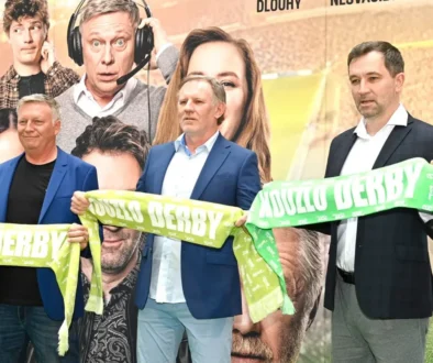 snímek z premiéry filmu Kouzlo Derby