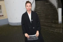 Kateřina Winterová pózující na fotku