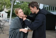 Anna Jiřina Daňhelová při natáčení nové komedie