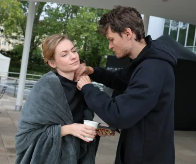 Anna Jiřina Daňhelová při natáčení nové komedie