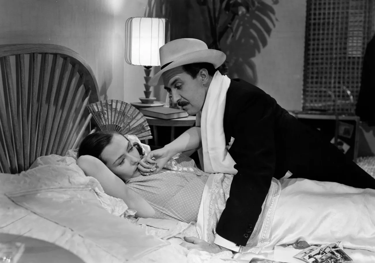 Hana Vítová společně s hereckým kolegou při natáčení filmu