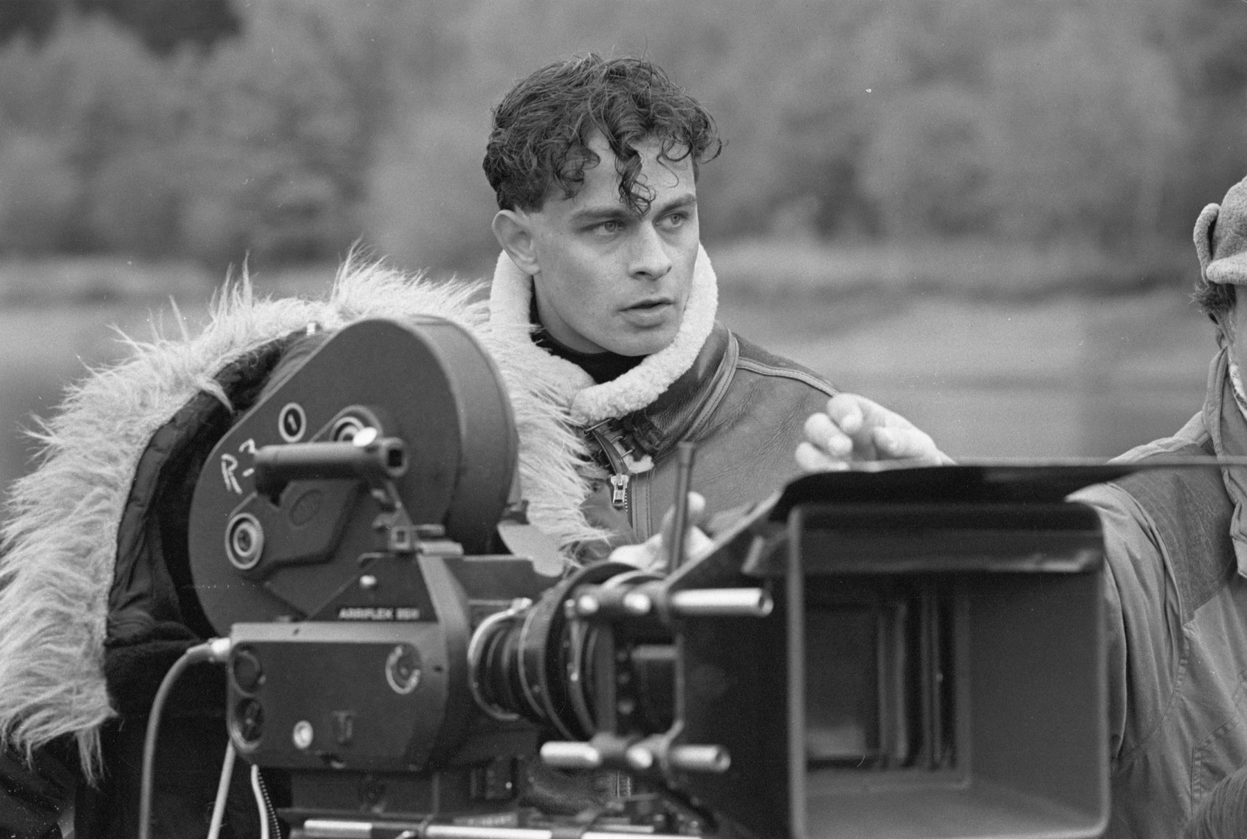 Filip Renč za kamerou - černobílé foto (1994)