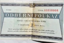 Odběrní poukaz do Tuzexu neboli pět bonů