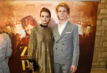 Zdeněk Piškula a Simona Lewandovská na premiéře filmu Zlatý podraz