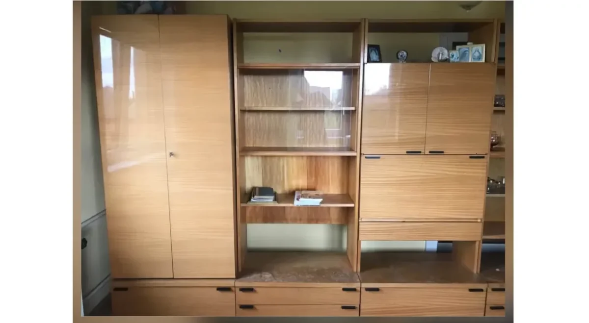 obývací stěna dřevěná