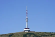 vysílací stanice na hodě Praděd