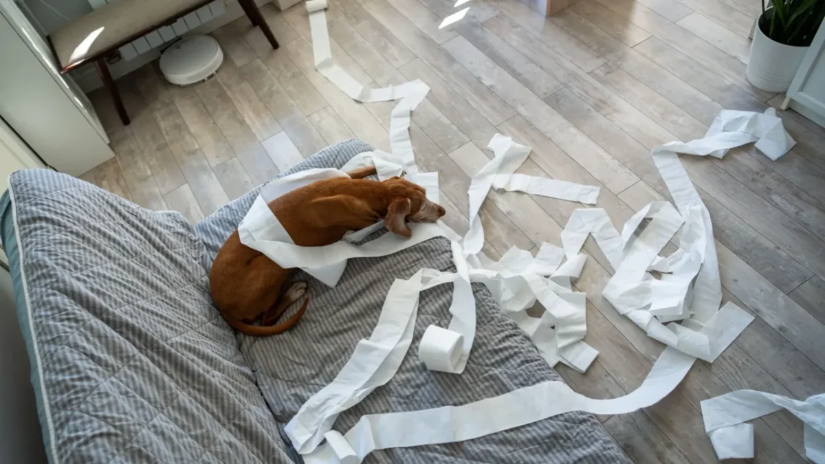 Shutterstock_2551935373 nepořádek od psa