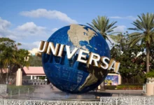 Ikonická zeměkoule Universal Studios