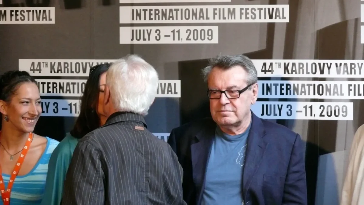 Miloš Forman na filmovém festivalu v Karlových Varech v roce 2009