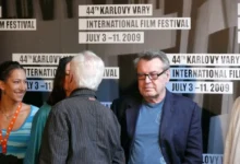Miloš Forman na filmovém festivalu v Karlových Varech v roce 2009
