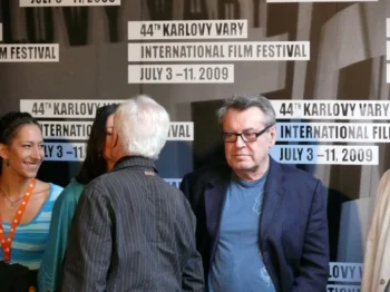 Miloš Forman na filmovém festivalu v Karlových Varech v roce 2009